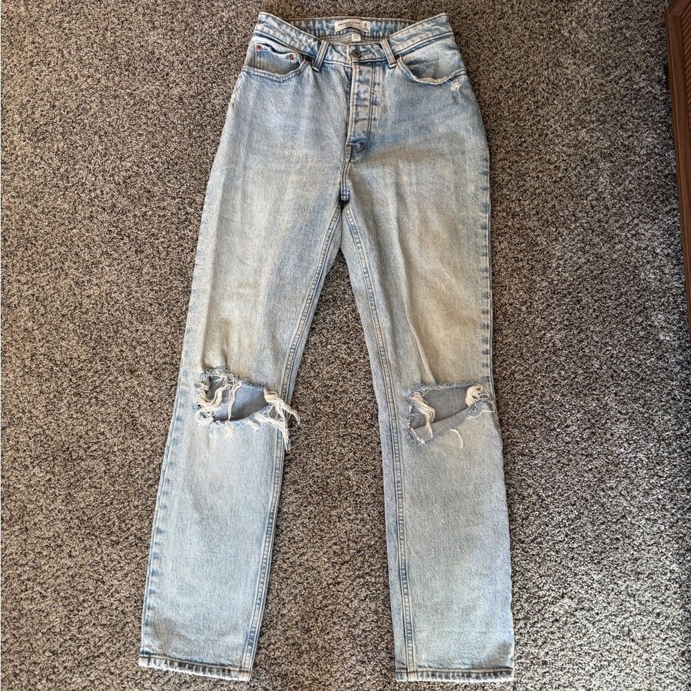 Abercrombie & Fitch Light Blue High Rise Jeans